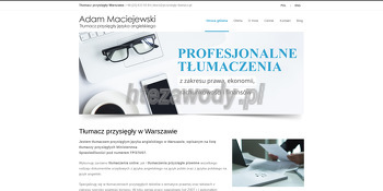 Adam Maciejewski Tłumacz przysięgły jęz. angielskiego